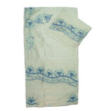 Menorah Design 3 Pc Tallit Set In Wild Silk