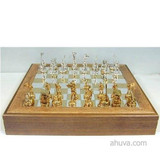 Silver Israeli Chess Sets - Bible, Shabbat Golf Doctor Chess Pieces
