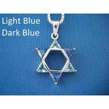 Star Of David Necklace Pendants Zirconia Stones