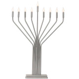 Electric Menorah - Satin Or Gold Finish