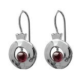Earrings - Silver Pomegranate