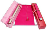 Royal Velvet Scroll Invitations in Colors. Case & Box Set 12 x 8.5"