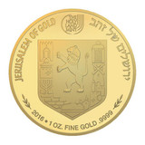 Gold Medallion Coin - Views Of Jerusalem