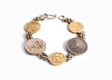 Israeli Coin Bracelet For Abundance - Coins Of Israel Israeli Coin Bracelet For Abundance - Coins Of Israel