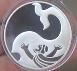 30 Pcs ( 10 Sets  ) Bible Story Jonah Samson Eliyahu Silver Plated Israel Coins Set