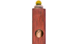 Shin Window Mezuzah - Walnut