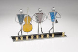 Stained Glass Designs - Klesmer Trio Hanukkah Menorah Stained Glass Designs - Klesmer Trio Hanukkah Menorah