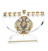Crystal Hanukkah Menorah