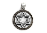 Star of David Coin Medallion Pendant on the Buffalo Nickel coin of USA - coin jewelry Star of David Coin Medallion Pendant on the Buffalo Nickel coin of USA - coin jewelry