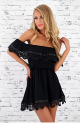 Women White Lace Stitching Dress Women White Lace Stitching Dress