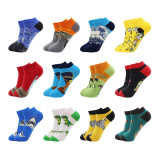 12Pairs Novelty Funny Casual Fashion Colorful Cotton Ankle Socks