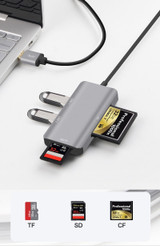 USB 3.0 SD SDHC CF Compact Flash TF Micro SD Card Reader for MacBook Laptop Notebook PC
