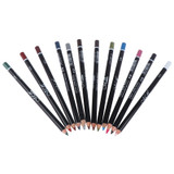 12pcs/set Professional Waterproof Long Lasting Smooth Matte Lip Liner Pencil Set