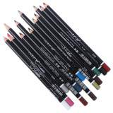 12pcs/set Professional Waterproof Long Lasting Smooth Matte Lip Liner Pencil Set