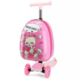 Cute Cartoon Kids Scooter Suitcase for Travel