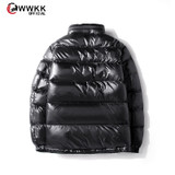 Winter Down Glossy Hooded Large Size Warm Winter Thick Coat for Men Winter Down Glossy Hooded Large Size Warm Winter Thick Coat for Men