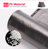 5 Rolls 100pcs Disposable Plastic Garbage Trash Bags for Kitchen