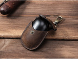 Samsung Galaxy Ear Buds Genuine Leather Keychain Case