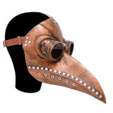 Funny Medieval Steampunk Plague Doctor Bird Latex Punk Cosplay Masks for Halloween Event