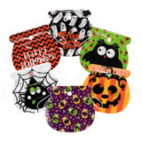 72Pcs Halloween Drawstring Goody Candy Gift Bags With Handles