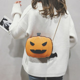 Funny Lovely Pumpkin Halloween Girls Shoulder Messenger Bag