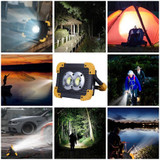 Waterproof USB Rechargeable Bright Portable LED Flashlight For Outdoor Lighting