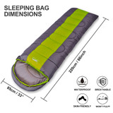 Large Warm Sleeping Bag for Camping Hiking