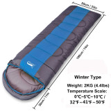 Large Warm Sleeping Bag for Camping Hiking