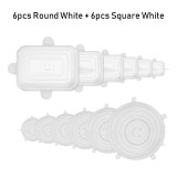 Universal 12pcs Reusable Silicone Stretch Lids Food Cover Universal 12pcs Reusable Silicone Stretch Lids Food Cover