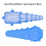 Universal 12pcs Reusable Silicone Stretch Lids Food Cover Universal 12pcs Reusable Silicone Stretch Lids Food Cover