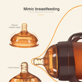 Anti Colic Air Vent Wide Neck Natural Nursing Baby Silicone Feeding Bottle