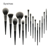 15pcs High Quality Black Natural Synthetic Hair Make Up Brush Tools Kit