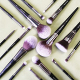 15pcs High Quality Black Natural Synthetic Hair Make Up Brush Tools Kit