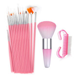 UV Gel Polish Acrylic Nail Art Brush Kit Painting Brushes Pens
