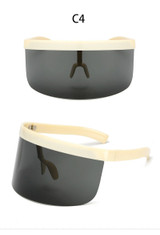 Big Frame Shield Windproof UV400 Fashion Sunglasses for Women & Men