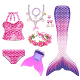 Pretty Girl Mermaid Tail Costume Swimsuit