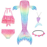 Pretty Girl Mermaid Tail Costume Swimsuit