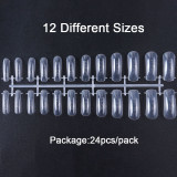 24pcs Quick Building False Nail Mold Finger Extension Nail Care Tool