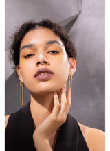 Geometric U Shape Long Dangle Drop Earrings For Women