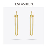 Geometric U Shape Long Dangle Drop Earrings For Women
