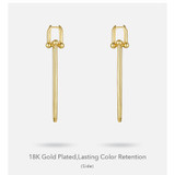 Geometric U Shape Long Dangle Drop Earrings For Women