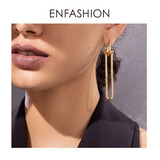 Geometric U Shape Long Dangle Drop Earrings For Women