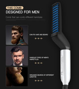 Multifunctional Electric Heat Beard Hair Straightener Quick Hair Styler For Men
