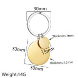 Personalized Stainless Steel Engraved  Customized Photo Keychain