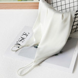 Summer Camisole Silk Satin Vest White Crop Top for Women Summer Camisole Silk Satin Vest White Crop Top for Women