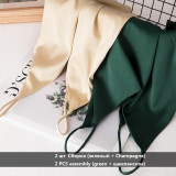 Summer Camisole Silk Satin Vest White Crop Top for Women Summer Camisole Silk Satin Vest White Crop Top for Women
