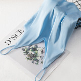 Summer Camisole Silk Satin Vest White Crop Top for Women Summer Camisole Silk Satin Vest White Crop Top for Women