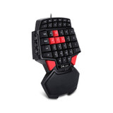 Ergonomic Design Wired Single-Handed Gaming Keyboard