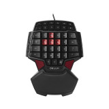 Ergonomic Design Wired Single-Handed Gaming Keyboard