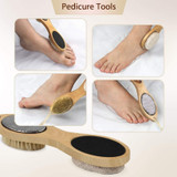 Natural Bristle Shower Brush - Remove Dead Skin & Toxins, Cellulite Treatment Massage Brush